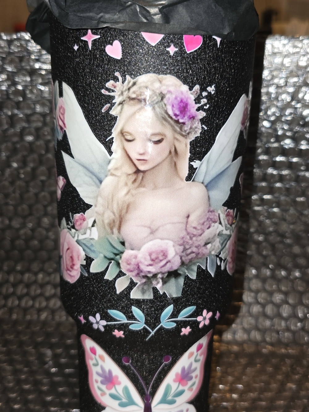 Mystery Jewelry Jars Black Meoky Glitter Fairy Jewlery Tumbler